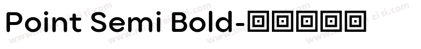 Point Semi Bold字体转换